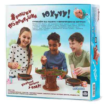 Настільна гра Fun Games Shop Хрюшки - Попригушки (Pigs on Trampolines) (укр.) (FGS63) Вінниця