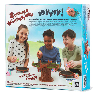 Настільна гра Fun Games Shop Хрюшки - Попригушки (Pigs on Trampolines) (укр.) (FGS63) Вінниця - фото 2