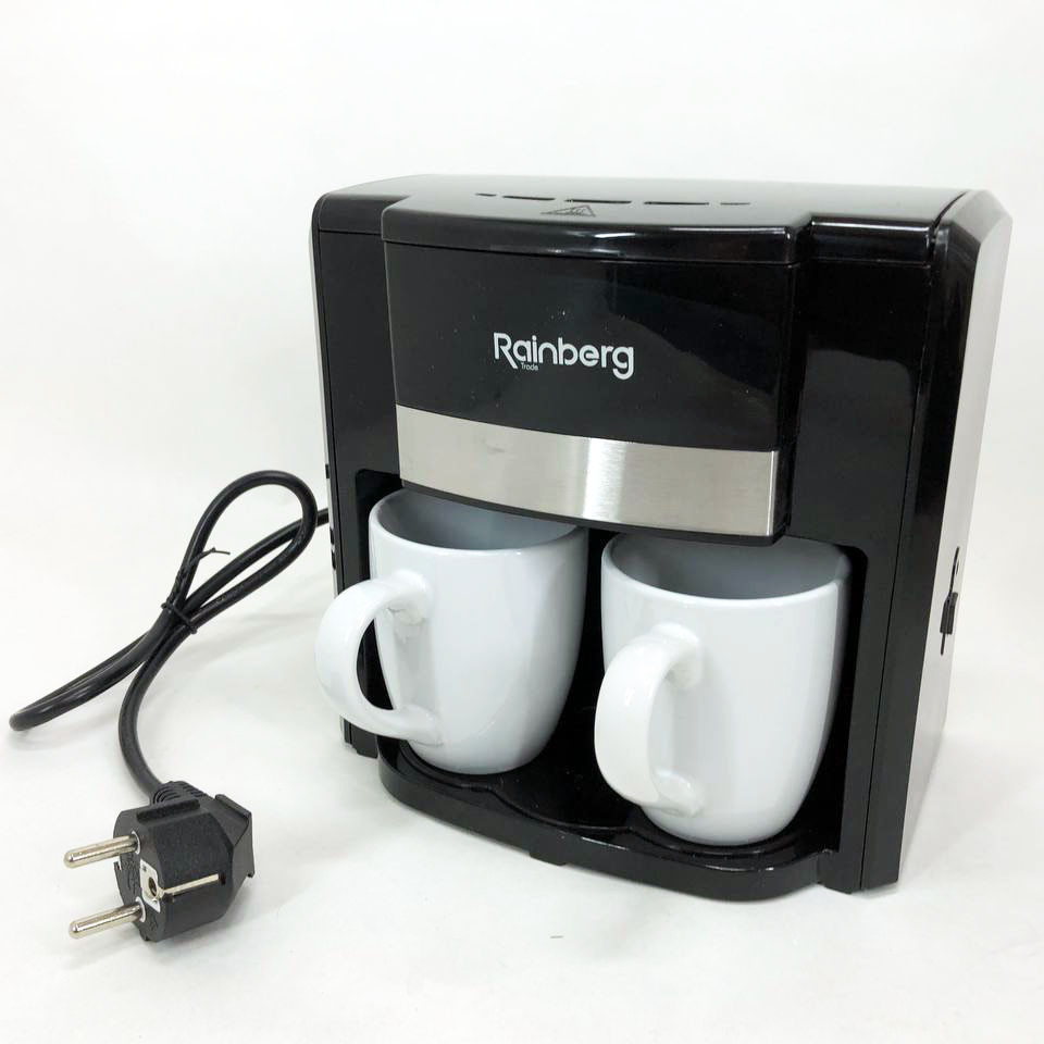 Электрокофеварка для кофе Rainberg, Кофеварка на роботу, Кофеварка для дома настольная компактная SX-46 Львов - изображение 11