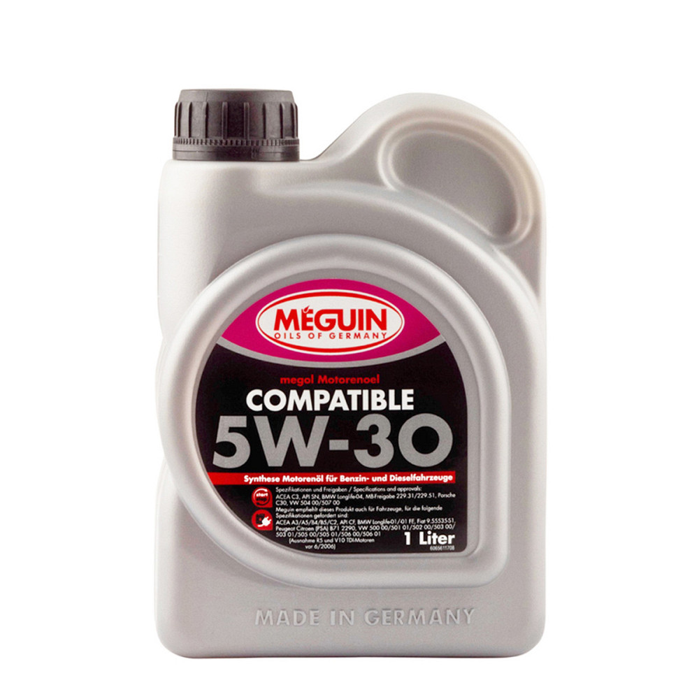 MEGUIN Compatible SAE 5W-30 Plus 1 л — сучасна моторна олива для бензинових і дизельних двигунів, надійний захист та чистота двигу Ковель - фото 1