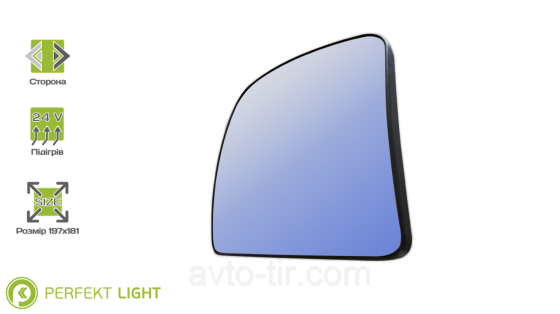 Вклад вспомогательного зеркала с подогревом MAN (правая) 81637336072 81637336073 Луцк