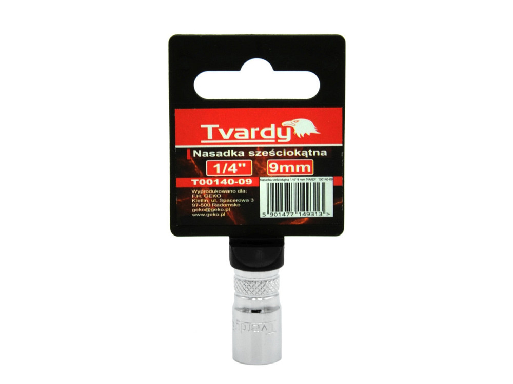 Головка "Tvardy" хром-ванадієва (Cr-V) 1/4"  6-гранна  9 мм Киев - изображение 2