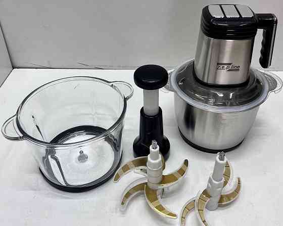 ПОТУЖНИЙ! Кухонний комбайн 3000 Вт, подрібнювач, м'ясорубка, блендер. Київ