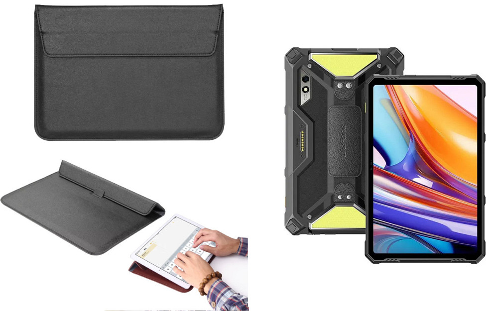Чехол-конверт VitoCase для Ulefone Armor Pad 3 Pro, с функцией подставки для планшета Черный Киев - изображение 1