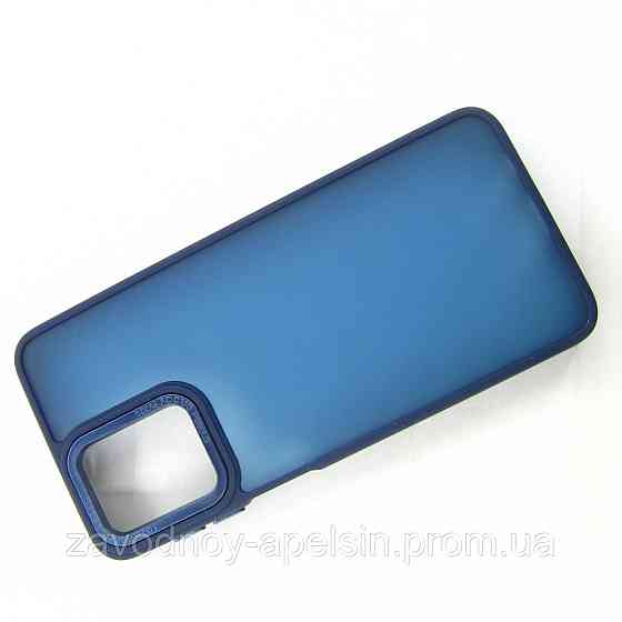 Motorola Moto G55 Матовый чехол Frame TPU+PC (синий) Одесса