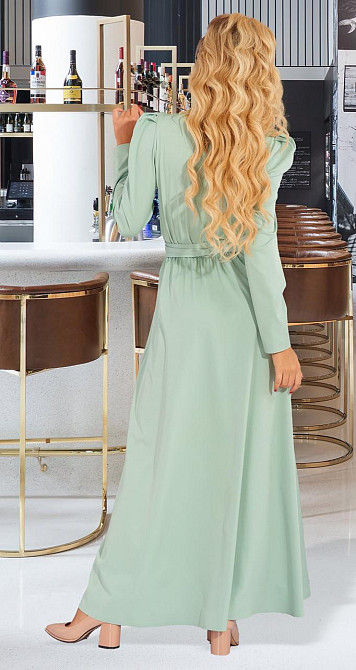 Шовкове довге жіноче плаття з розрізом Київ - фото 6