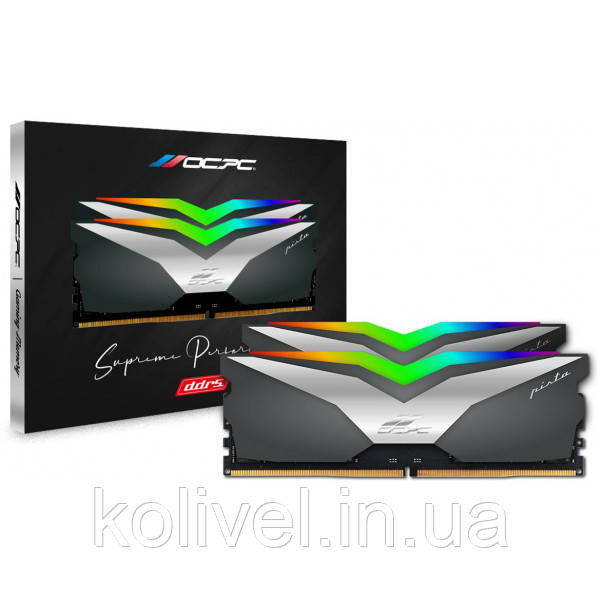 DDR5 32Gb 6200MHz (2*16Gb) OCPC PISTA RGB C36 Titan, Retail Kit (MMPT2K32GD562C36T) Київ - фото 4