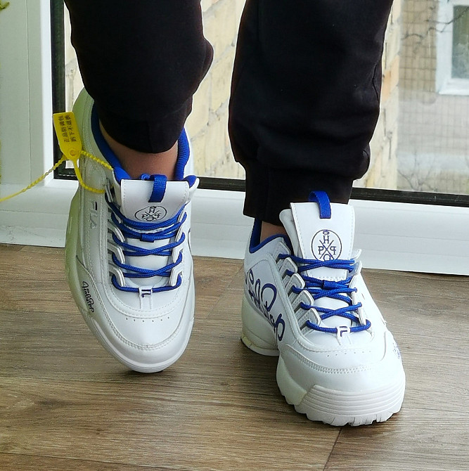 Кросівки FILA Disruptor Білі Жіночі Шкіряні Філа (розміри: 37,38,39,40,41) Відео Огляд Дніпро - фото 4