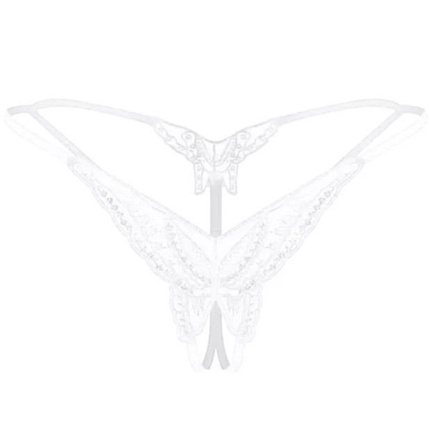 Труси з розрізом та паєтками one size білий Київ - фото 4