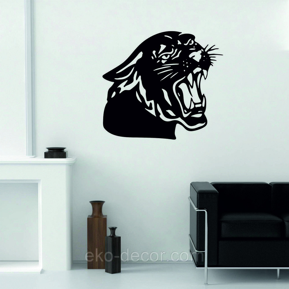 Декоративне настінне Панно «Пантера», Декор на стіну 90*80 см, Чорний Київ - фото 2