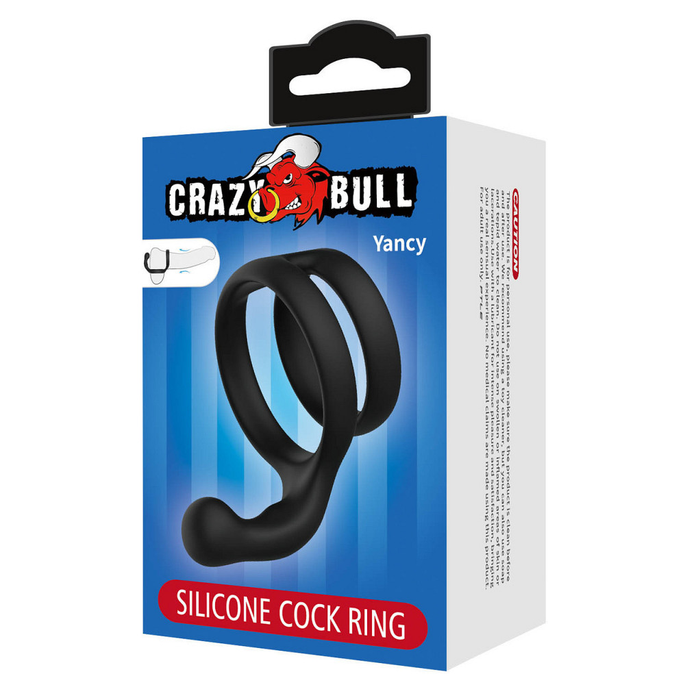 Эрекционное кольцо Crazy Bull - Yancy Silicone Cock Ring, BI-210231 Sex Aura Киев - изображение 7