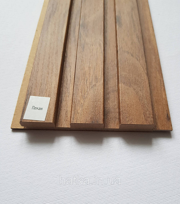 Стеновая реечная панель МДФ 117х12х2800 мм Пекан СП12117-21 Киев - изображение 1