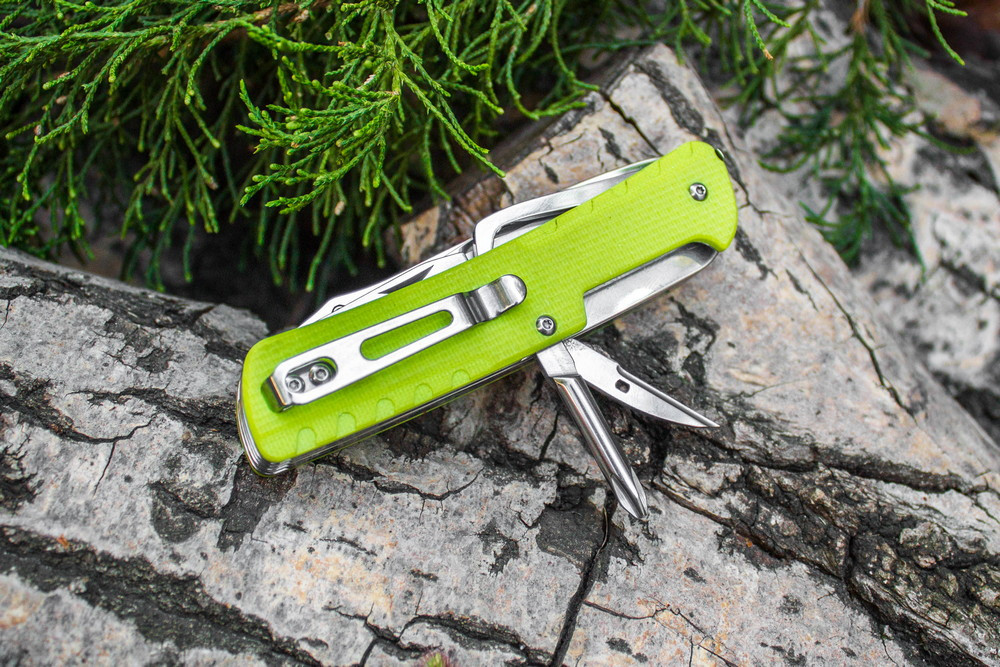 Багатофункціональний ніж Ruike Trekker LD43, (8.5 см) 12C27 / G10 зелений, 15 інстр. Киев - изображение 11