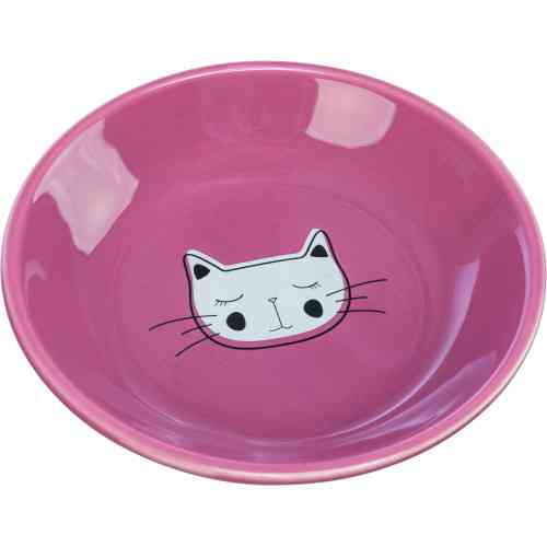 Миска Trixie для кошек плоская керамическая 0,2 л диаметр 14 см Киев