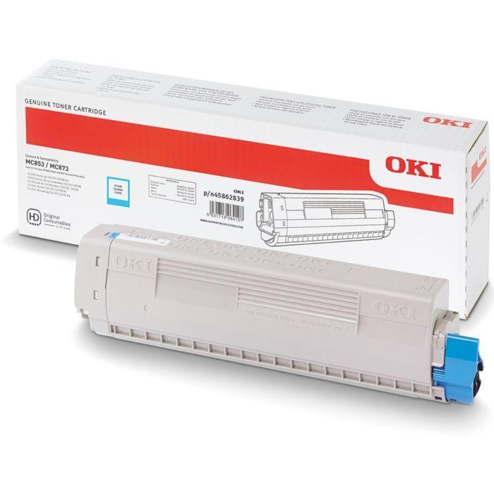 Тонер-картридж OKI MC853/873/883-7.3K C (45862839) Київ - фото 1