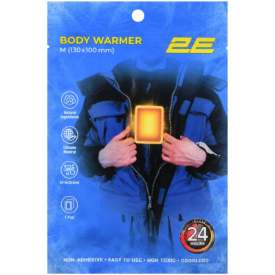 Химическая грелка 2E для тіла, розмір M (130x100мм), неклейка, до 24 годин (2E-BWNA24M) Винница - изображение 1