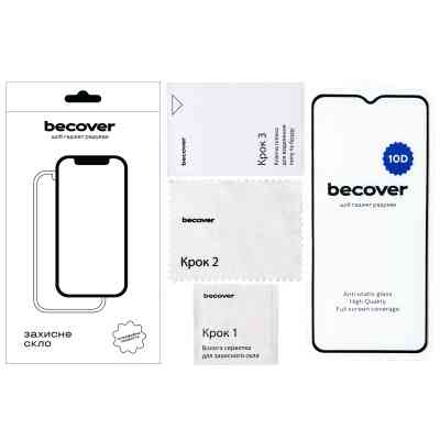 Скло захисне BeCover ZTE Blade A54 10D Black (712337) Вінниця