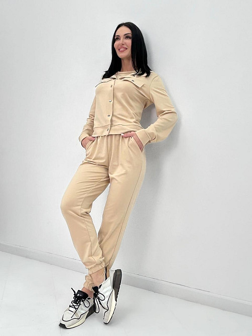 Женский трикотажный костюм тройка 