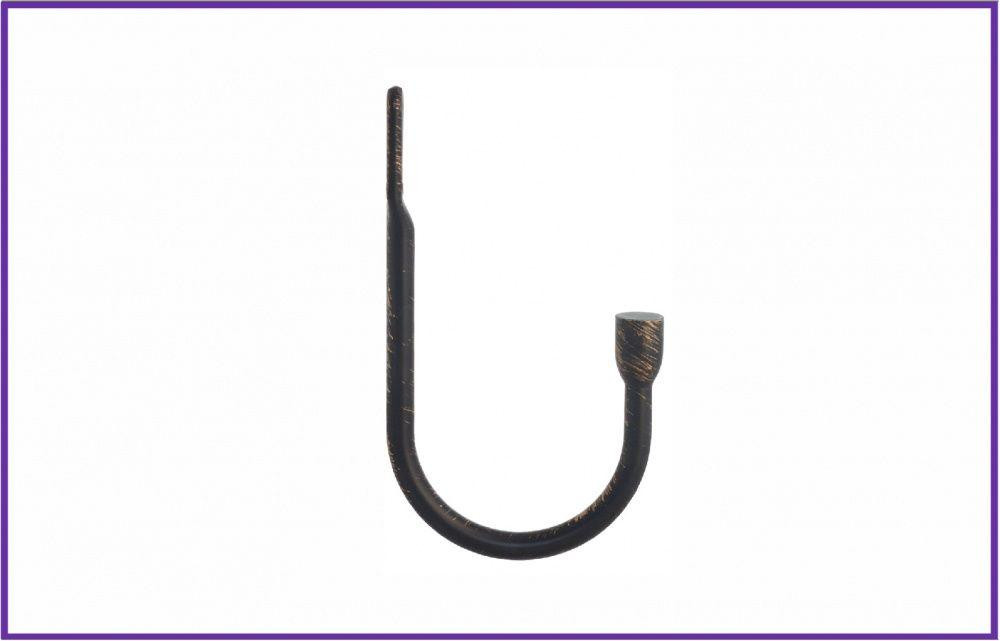 Підхват для штор Orvit Гак (для закінчення 16 мм) 170 Х 90 мм Чорне Золото (00-00000648) Львов - изображение 1