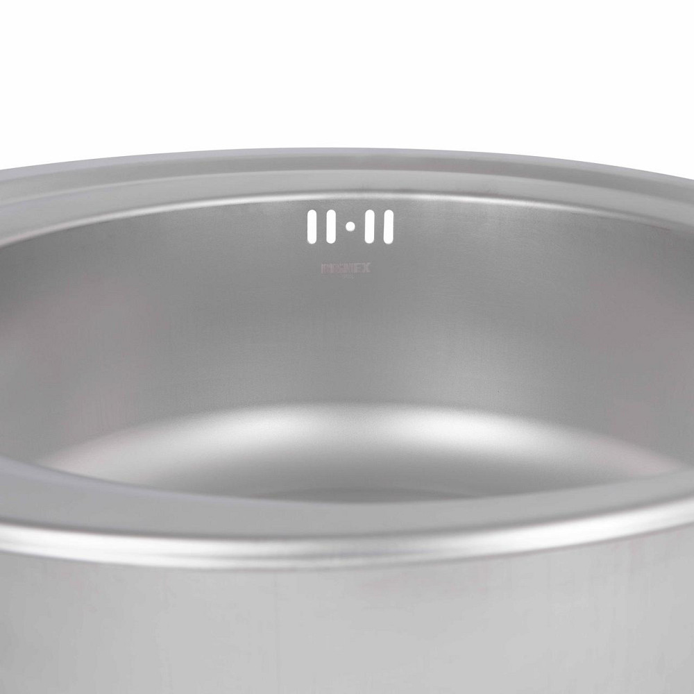 Кухонная мойка Brinex 510-D 0,8 мм Satin (BRIN510SAT08) Киев - изображение 7