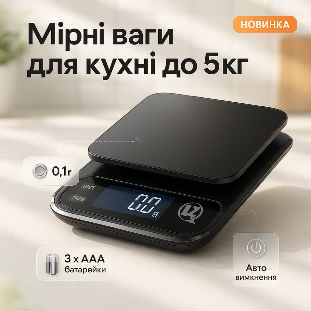 Электрические кухонные весы X-1, 5кг, Кухонные весы с хорошей точностью для кулинара CQ-74 Львов - изображение 14