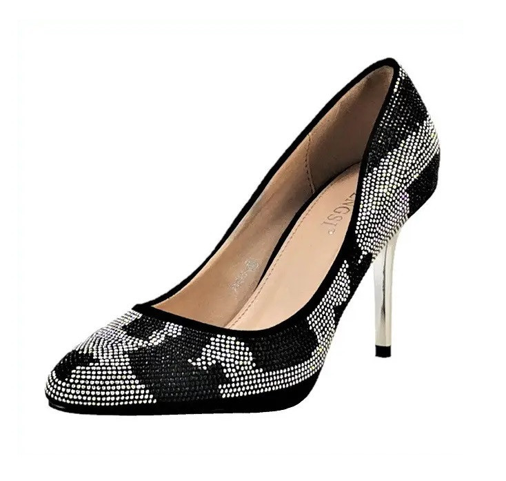 Жіночі Чорні Туфлі на Каблуку Шпильке Модельні (розміри: 36,37,38,39) — 01 Дніпро - фото 1