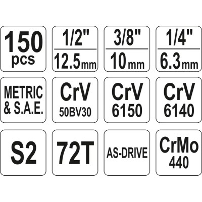 Набор инструментов Yato YT-38811 Винница - изображение 6