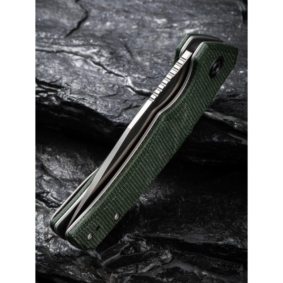 Ніж складаний кишеньковий Civivi Regulatron, (7.6 см) Nitro-V / Micarta темно-зелений Київ - фото 15