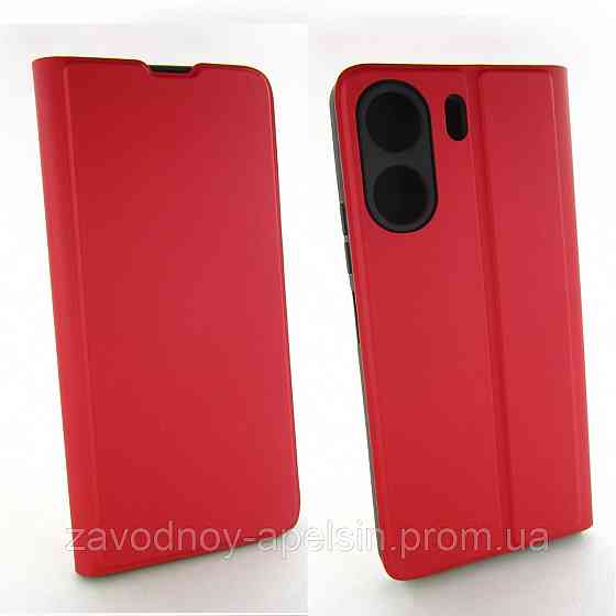 Чохол-книжка Xiaomi Redmi 13C Poco C65 Захист камери (червоний) Одеса