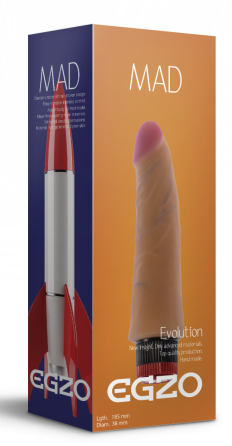 Вібратор EGZO Ciberskin VNS003 ( 18,5 см х 3,8 см ) Sex Aura Київ