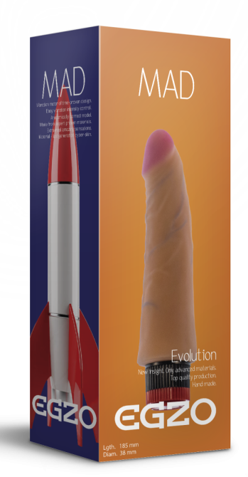 Вибратор EGZO Ciberskin VNS003 ( 18,5 см х 3,8 см ) Sex Aura Киев - изображение 6