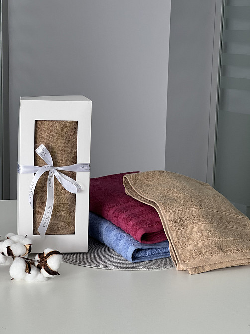 Махровое полотенце Ideal Textile Косичка 70х140 см (56861038) Бежевий Черновцы - изображение 1