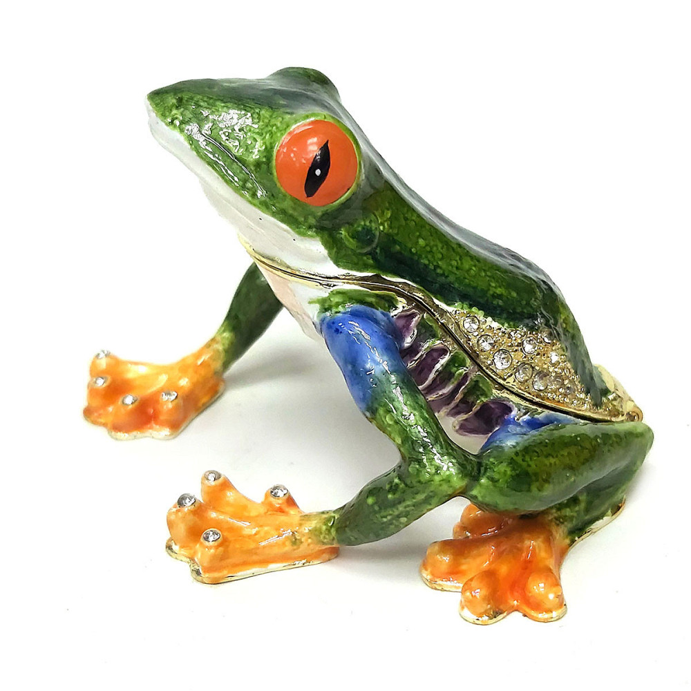 Шкатулка фигурка со стразами Лягушка Киев - изображение 1