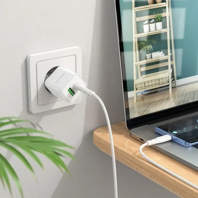 Borofone BN7 зарядний пристрій 220В 20Вт QC3.0 з USB виходом – швидка безпечна зарядка смартфонів і гаджетів Одеса - фото 9