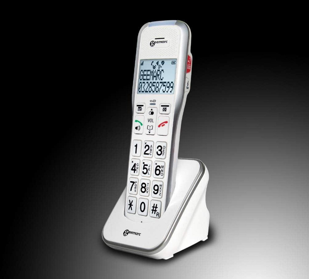 Додаткова телефонна трубка Gemarc Amplidect 595 HS для людей із вадами слуху, бездротовий DECT телефон гучний 80дБ Київ - фото 4
