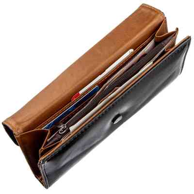 Кошелек Kivi Из гладкой экокожи Черный (19073) Винница