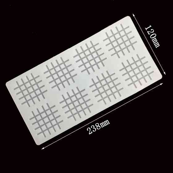 Молд силиконовый для шоколада Решетка 238 на 120 мм серый Киев
