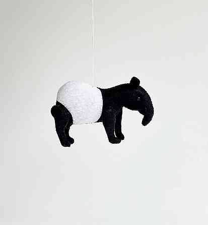 М’яка фетрова іграшка тапір ручної роботи – безпечна розвиваюча іграшка Київ