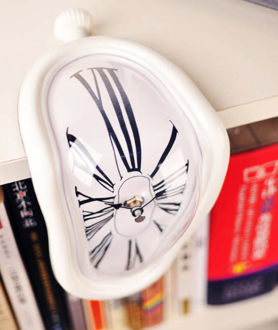 Часы домашние на полку Сальвадор Дали Утекающее время БЕЛЫЕ Кременчуг - изображение 2