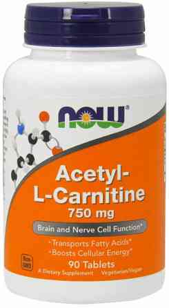 Ацетил карнітин Now Foods Acetyl-L-Carnitine 750 мг 90 таблеток Київ