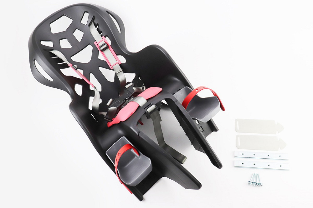 Сидіння для перевезення дітей пластмасове заднє, кріпл. на багажник, п'ятиточковий ремінь безпеки, BC-195 Киев - изображение 1