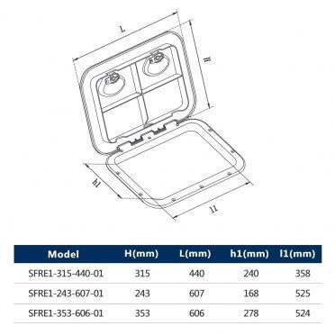 Люк Доступа 606X353 Seaflo для катеров яхт лодок Киев - изображение 3