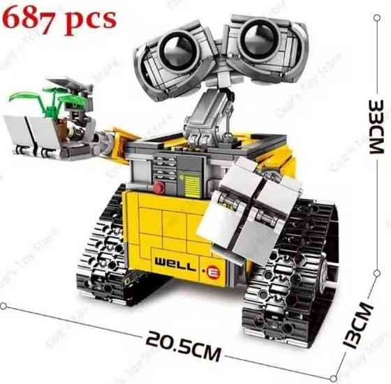 Конструктор. Groot Грут. Робот WALL-E. Совместимо с LEGO. Киев