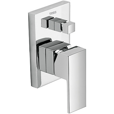 Душова система TRES CUADRO-TRES 106980 прихованного монтажу,два споживача,лійка 300*300мм Spain Київ - фото 5