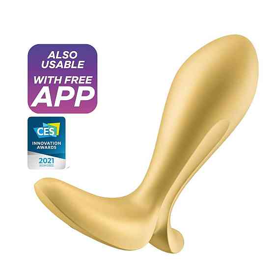 Анальна смарт-пробка з вібрацією Satisfyer Intensity Plug Gold Sex Aura Київ
