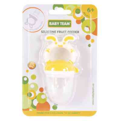 Ниблер Baby Team силиконовый (6203 желтый) Винница