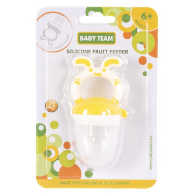 Ніблер Baby Team силіконовий (6203 жовтий) Вінниця - фото 2