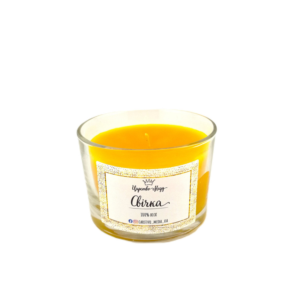 Свеча в стакане с индивидуальной коробочкой украшенной патриотическими лентами 120 мл Одесса - изображение 5