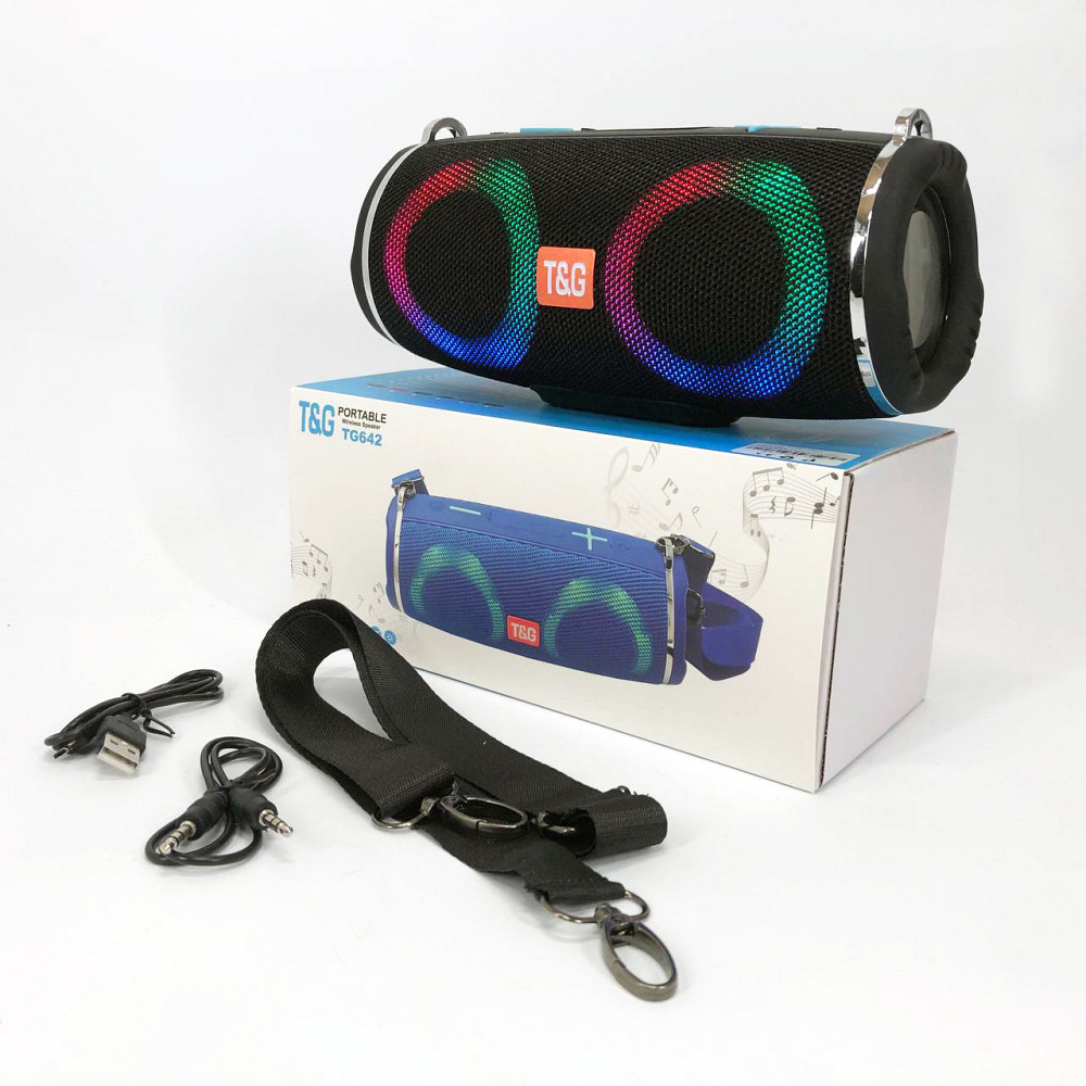 Колонка на акумуляторі зі світломузикою TG642, Якісна Bluetooth колонка Акумуляторна переносна CS-66 Львів - фото 4