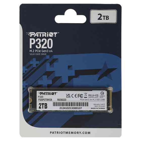 Накопичувач SSD M.2 Patriot P320 2TB NVMe 2280 Gen3.0 x4 3D TLC Киев